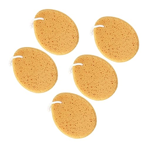 minkissy 5個 へちまスポンジ スクラブスポンジ シャワーパフスポンジ アメニティ バスボール バススポンジ ユニバーサル マッサージャー バスブラシ スクラバー 赤ちゃん