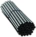 100 Giant Black Smoothie Drinking Straw 10" BLACK Wide Width for Milkshake Frozen Drink