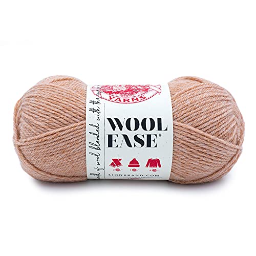 Image of Lion Brand Yarn Wool-Ease Yarn, Worsted-Weight Yarn for Knitting and Crocheting, 1 Pack, Canyon Sunset