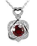 rubin 1 karat Ideales Geschenk für Frauen und Mädchen zu besonderen Anlässen wie Geburtstag, Jubiläum, Schulabschluss, Hochzeit, Weihnachten oder einfach nur zum Freude bereiten oder als Geschenk aus Liebe, für Freundschaft oder Dankbarkeit an unsere Lieben. Der Anhänger mit dem Ankerkettchen bestehen aus blei- und nickelfreiem S925 Sterlingsilber und sind damit auch für die empfindliche Haut geeignet.