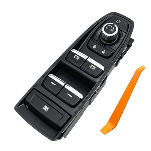 Driver Window Switch, Dual AUTO Chrome Trim Button, Free Pry Tool