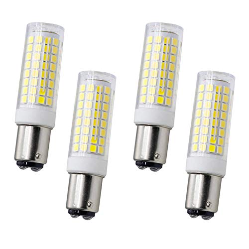 Bombilla LED tipo maíz BA15D 10W, 4 unidades. Bombilla LED regulable con base bayoneta doble contacto. Reemplazo equivalente a bombilla halógena 80 W, 1000 lm, utilizada bombilla colgante máquina cos