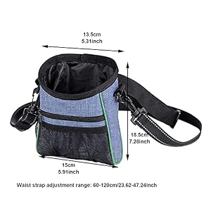 Yuhoo Dog Treat Training Pouch, Adjustable Shoulder & Waist Strap Pet Training Food Pouch, Pet Food Storage Container Bag for Walking/Hiking, Easily Carry Pet Food Dispenser Bag Yuhoo Dog Treat Training Pouch, Adjustable Shoulder & Waist Strap Pet Training Food Pouch, Pet Food Storage Container Bag for Walking/Hiking, Easily Carry Pet Food Dispenser Bag