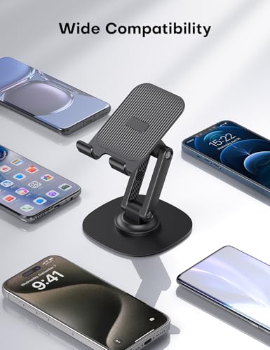 OMOTON Cell Phone Stand for Desk, 2 Pack Adjustable Foldable Phone Holder - image 8
