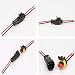 moinkerin 5 Piezas Conectores Electricos 2 Pines Conector de Cable Enchufe Impermeable...