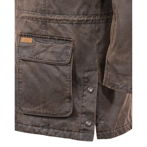 Image of OUTBACK TRADING Men's 29739 Nolan Warm Cotton Outdoor Casual Western Long Sleeve Jacket with Removable Hood