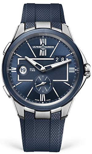 Ulysse Nardin Executive Dual Time Blue Dial Mens Watch 243-20-3/43