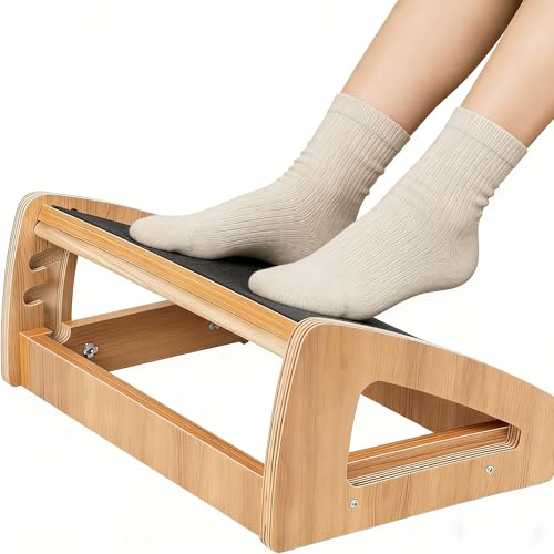 AKOZLIN Verstellbare Fußstütze unter dem Schreibtisch, aus Holz...