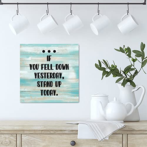 Panneau en bois lettres de motivation décoration murale rustique