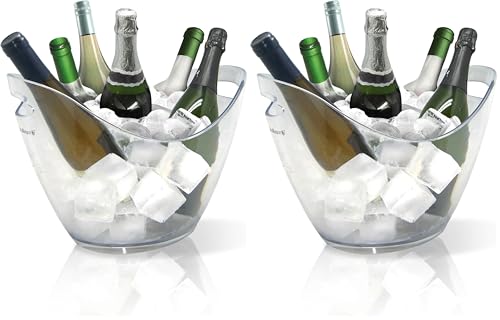 VB VIN BOUQUET FIE 029 Seau à Glace pour Refroidir Les Bouteilles de vin et de Champagne (Lot de 2)
