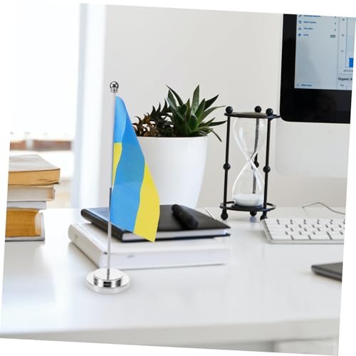 Drapeau Ukrainien de Bureau TOYANDONA - Solution Table sans Encombrement - 8