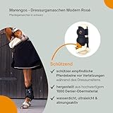 Marengos - Dressurgamaschen Modern Rosé | Pferde-Gamaschen mit weichem stoßdämpfendem Kunstfell | wasserdicht & atmungsaktiv | Gamaschen für Pferde | Pferdebeinschutz in Schwarz | Größe XL