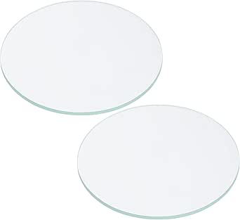 PATIKIL 2.91x0.08 Dia Flashlight Glass Lens, 2 Pcs Polished Edge Glass ...