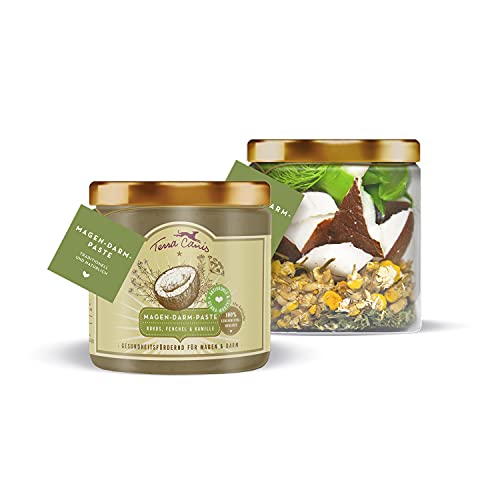 Terra Canis Magen-DARM-Paste mit Kokosöl, Fenchel, Anis & Uzara-Wurzel – natürliche Nahrungsergänzung auf Basis der traditionellen Kräuter- & Pflanzenkunde I 100g
