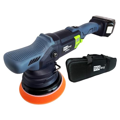 YOIbuy PRO 充電式 ポリッシャー 125mm ランダムオービタル ダブルアクション...