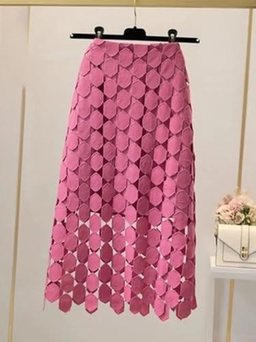 LIXINGHEITANG Mid-Length Skirt Women Summer Waisted Slim A-line Skirts2