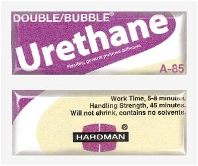 Hardman Double Bubble Kalex 04024 - Urethane Adhesive Purple/Beige-Label A85 Flexible Water-Resistant - Pack of 5