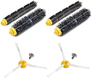 Neutop Brush Compatible with iRobot Roomba 600 Series 606 620 650 671 675 676 677 680 691 692 Robot Vacuums with 2 Bristle Brushes 2 Flexible Beater Brushes 2 Side Brushes 2 Screws.