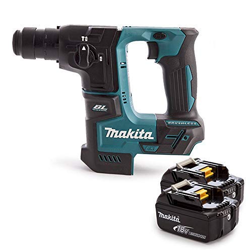 Makita DHR171 18V LXT Brushless SDS Plus Rotary Hammer with 2 x 5.0Ah Batteries