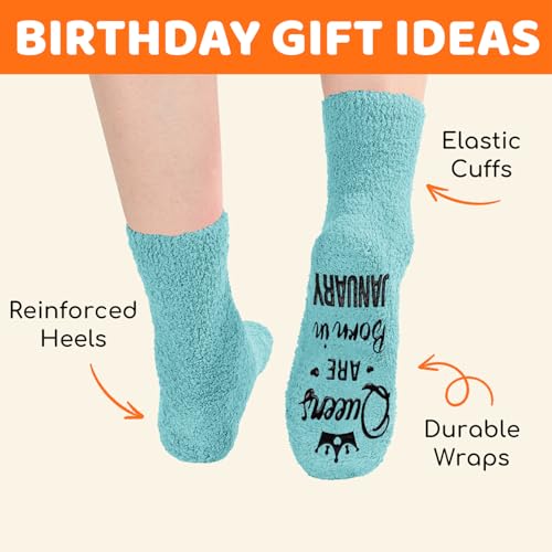 Image of HAPPYPOP Women Queen Birth Month Socks - Month Birthday Gifts, Socks for Her Female in Green