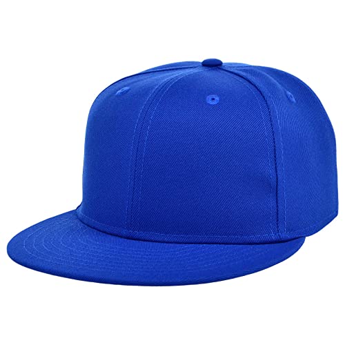 Image of Lids Blank Premium Full Court w /Colored Under Visor Fitted Cap