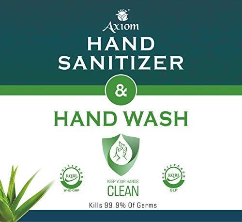 Axiom Herbal Hand Wash 500ml enriched with Aloevera & Tulsi(Table top dispenser)- Pack of 2 2