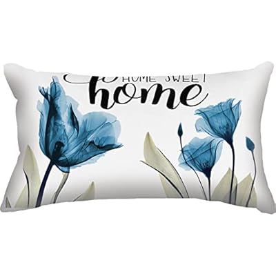 Blue Tulip Flower Printed