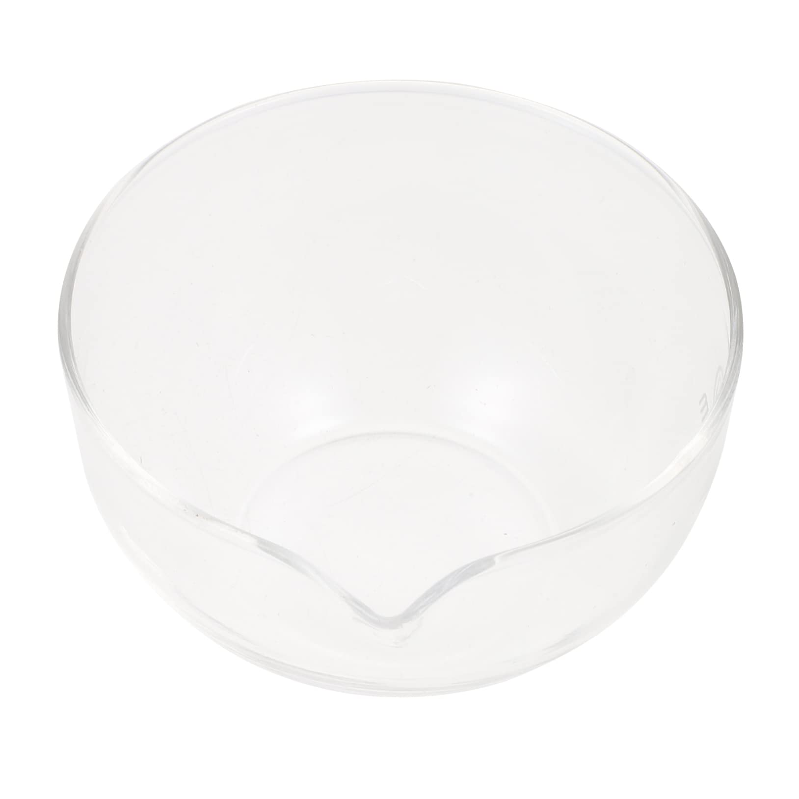 CIYODO Round Evaporating Bowls Glass Evaporating Dish with Spout Reusable Concentration Bowl