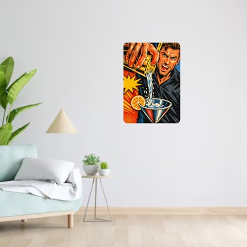 Image of Zesta Bathroom Decor Items Washroom Decor Tin Sign | Aesthetic Posters Wall Poster for Bedroom | Magnetic Cafe Decoration Items /Restaurant Decorations Items | Quirky Home Decor Bar Accent (Bar (2))