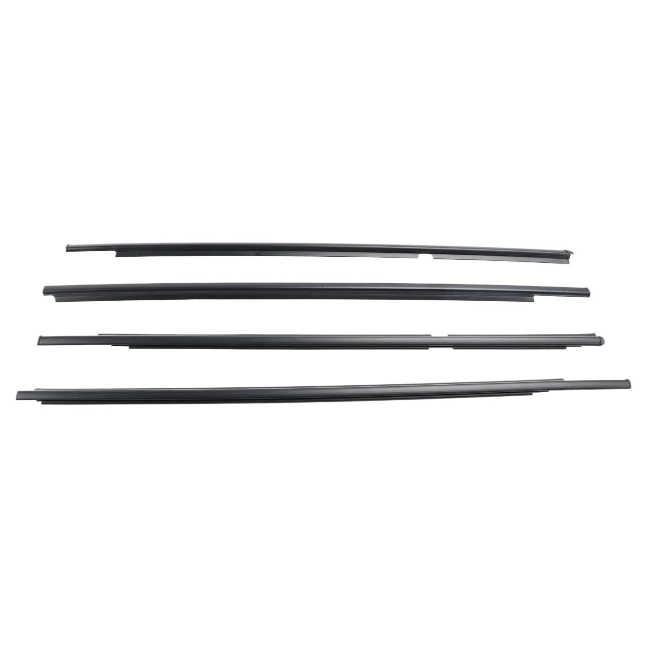 Car Door Window Rubber Seal Strip 4pcs Outer Door Glass Weatherstrip Moulding for Toyota for Yaris NCP90 NCP91 KSP90 ZSP90 2005-2011 AJOHBM