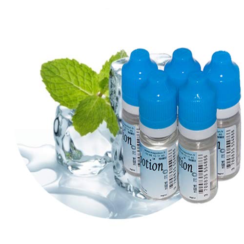 MA POTION - Lot de 5 E-liquide Menthe Fraîche - 5x10ml = 50ml - Recharge Eliquide Français pour cigarette électronique - Sans nicotine ni tabac