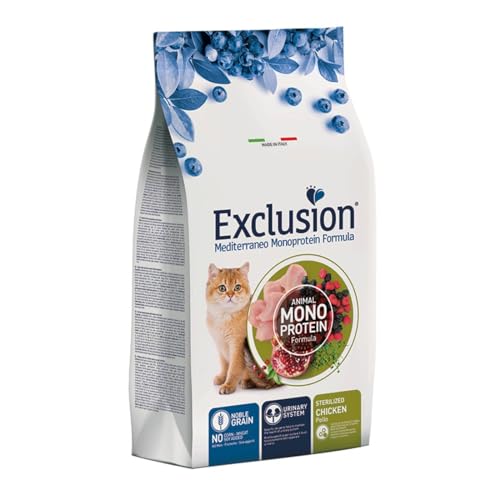 Exclusion Mediterraneo Gatto Sterilizzato Taglia Grande Monoprot Pollo 300 G