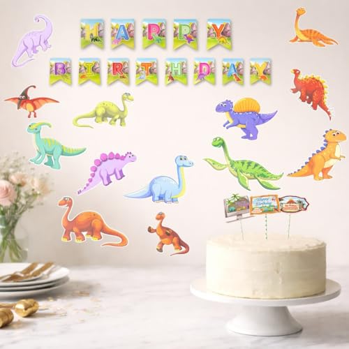 Image of Wanna Party DinosaurTheme Decoration Kit - Combo of 17 PCS