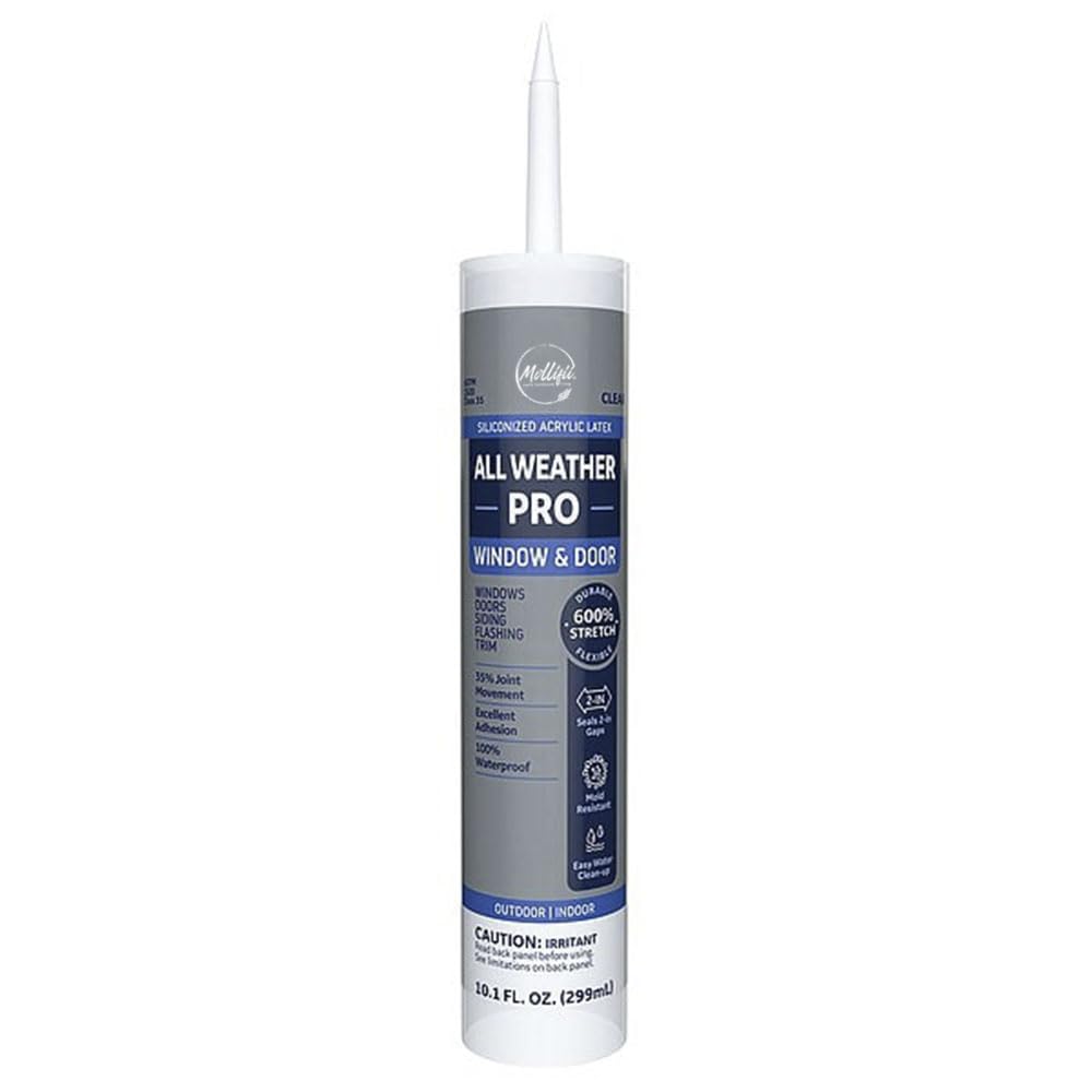 Acrylic Latex Sealant, 10 oz, Cartridge, Clear, Acrylic Latex Base, Mfr: 2863819-A