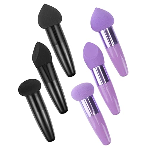 MUCKLILY 6Pcs Makeup Brush Pen Portable Beauty Pens for Foundation Powder and Concealer Versatile Makeup Tools for All Cosmetic Applications