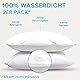 Kissenschoner 80x80 - 2er Set Wasserdichter Kissenbezug 80x80 mit Reißverschluss - Oeko-Tex Zertifiziert - Twinzen-Technologie Kissenschutzbezug 80x80 cm Weiß
