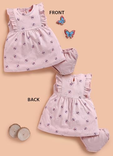 Image of LuvLap Baby Girl 100% Cotton Sleevless Girls Frock Pack of 3