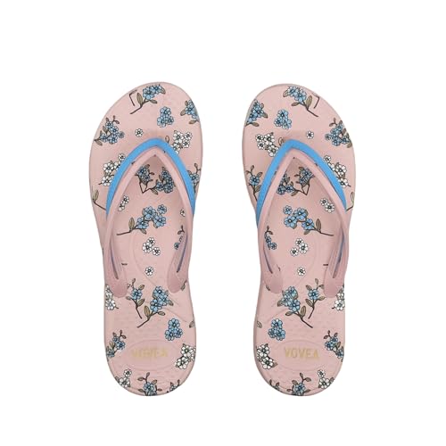 Image of VOVEA Flip Flops For Women Non-Slip Bathroom Shower Shoes Cushion foam Indoor and Outdoor Sandals
