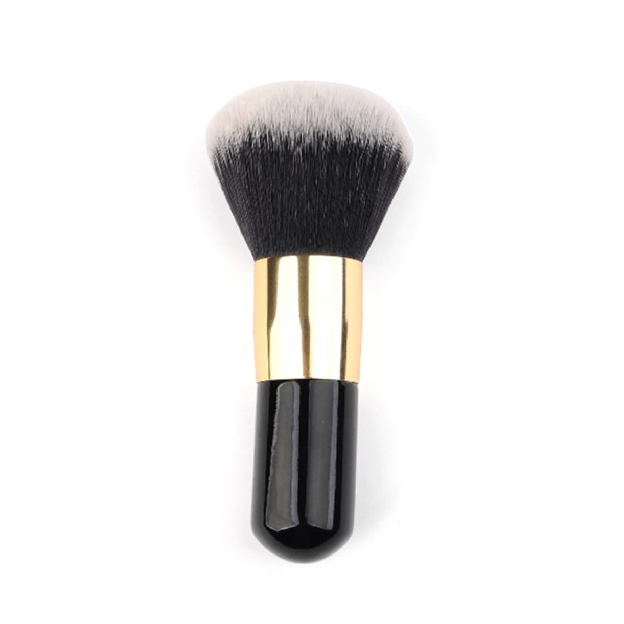 Mikinona Oval Shape Flat Brush Makeup Foundation Brush Applicator Beauty Tools Gold Black