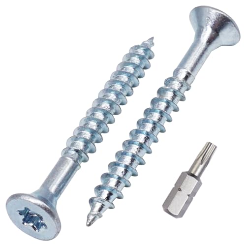 Vis à bois Torx 4x40 mm SKIR'CO en acier zingué pour aggloméré x600