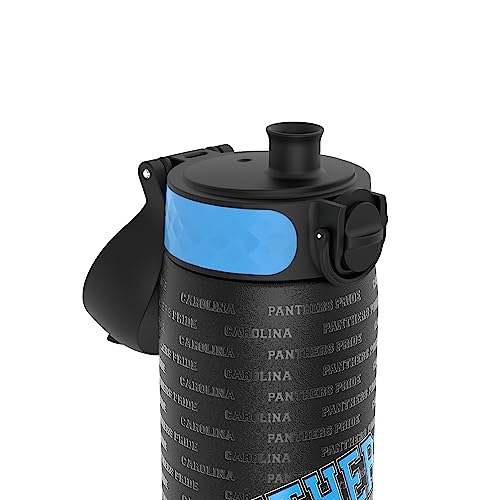 Ion8 NFL Carolina Panthers Lightweight Steel Water Bottle, 600 ml/20 oz, Non-Insulated, Leak Proof, Easy to Open, Secure Lock - Image 3