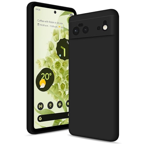 Btstring Silicone Case for Google Pixel 6, Black