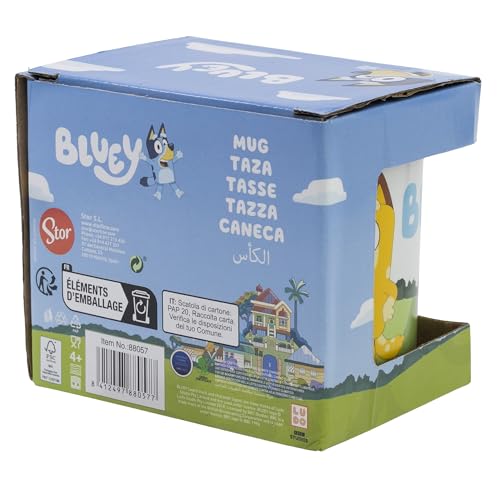 Stor Bluey - Tazza In Ceramica Da 325 Ml, In Confezione Regalo, Multicolore, EstáNdar, Casual - 4