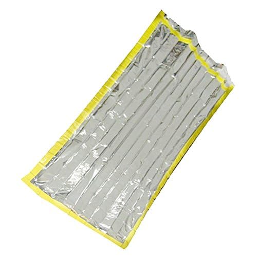 Reusable Emergency Sleeping Bag, Feelfly Portable Outdoor Waterproof Camping Survival Bag with Silver Foil for Travelling, Homeless (#A)