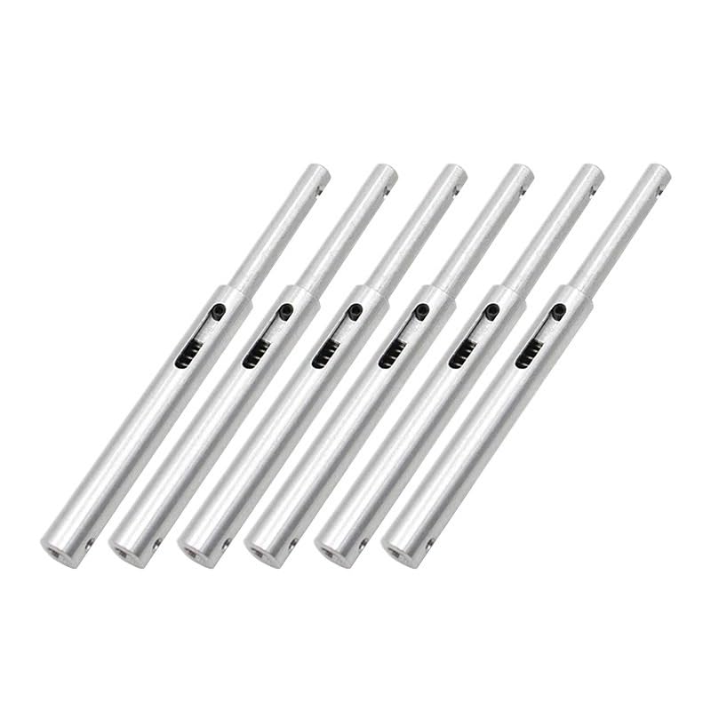 Tren recto antivibración aleación aluminio ligero M3 M4 avión RC | Aleación ligera resistente equilibra peso y rigidez y amortigua presión al aterrizar.(6PCS M4)