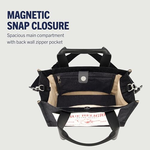 Bolso Tote de mujer True Religion con correa ajustable miniatura 7