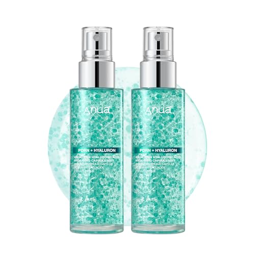 Image of ANUA PDRN Collagen Glow Facial Serum Spray, Hydrating Face Mist, Hyaluronic Acid, dewy glass finish, All Skin Types, Instant Plumping Hydration, Firming Care, Korean Skincare, 3.38 fl oz (Pack of 2)