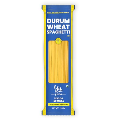 Image of 100% Durum Wheat Pasta - Spaghetti - Zero Preservatives - No Maida - Just Boil - 500g - Yu