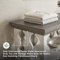 Signature Design by Ashley Sofa Console Table, Farmhouse, Gray/White — image 5