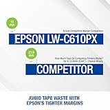 LABELWORKS Epson LW-C610PX Premium Portable Wireless Label Maker with AC Adapter - Ideal for Home, Crafts, and Organization - Image 9